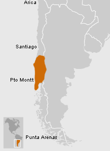 Ubicación de Mapuche
