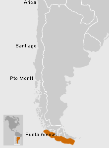 Ubicación de Yagán