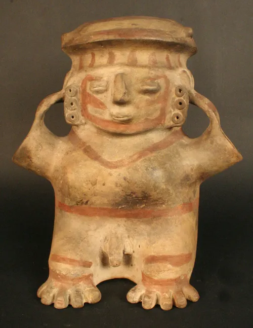 Cántaro antropomorfo masculino