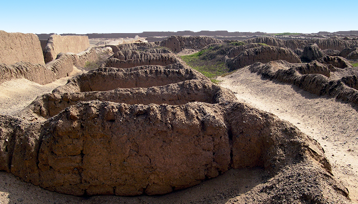 Vista de las ruinas de la ciudadela de Chan Chan