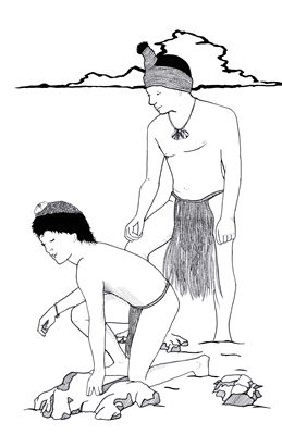 Pescadores Tempranos de Arica (dibujo,Alex Olave).