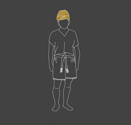 Forma de uso del turbante.