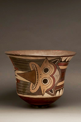 Tazón pintado. Nasca Temprano. Cerámica. 28,8 x 38 cm (INC-MNAAHP, C-05771)