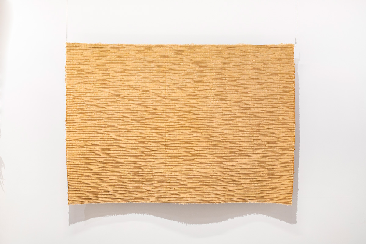 BADAGARA. ca. 1966. Algodón y lana. Cotton and wool. 116 x 120 cm.Colección de la artista.