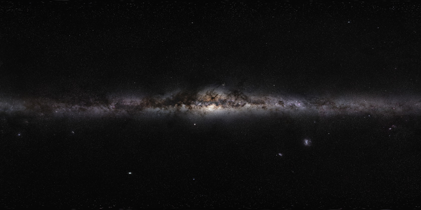 Vía Láctea, desde el Hemisferio Sur. Fotografía, ESO/S. Brunier, 2009.