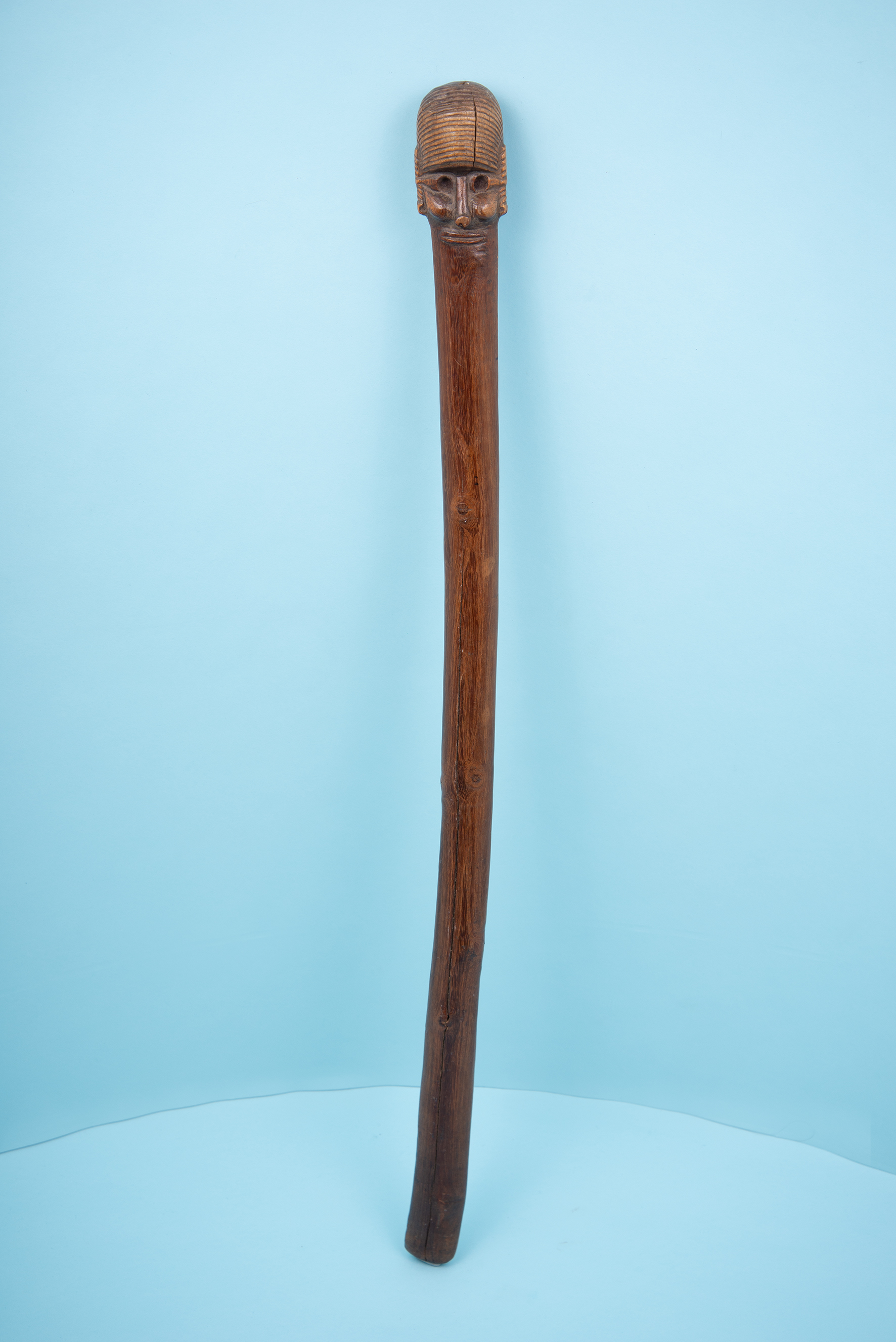 Club. Toromiro wood. Ūa. Unknown artist | Rapanui, before 1900. MCHAP, MAS sn 116. Photograph by Justine Graham.